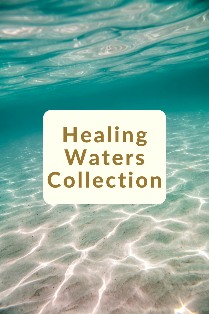 healing waters collection - crystal talisman jewelry and altar art for cleansing, surrender, and emotional healing