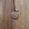 back of bronze water element layering talisman necklace