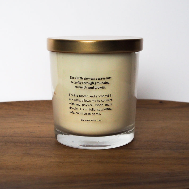 earth element soy intention candle incantation