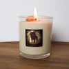 lit luxury leo zodiac crystal infused intention candle