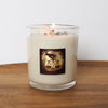 lit luxury libra zodiac crystal infused intention candle