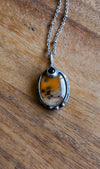 orange crystal talisman necklace