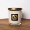 luxury pisces zodiac crystal infused intention candle