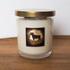 luxury taurus zodiac crystal infused intention candle