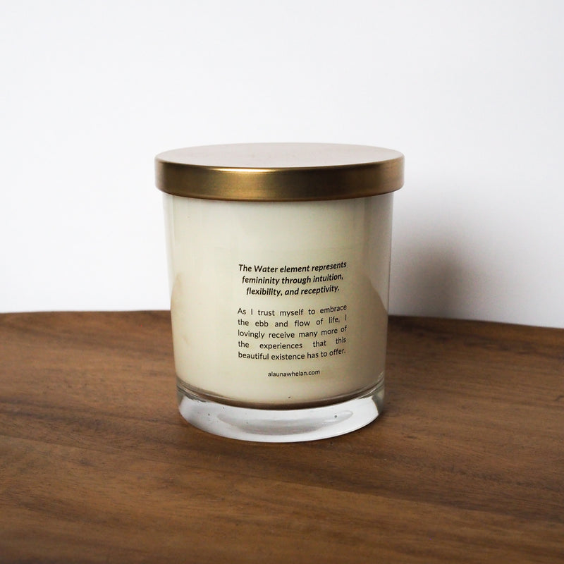 water element soy intention candle incantation
